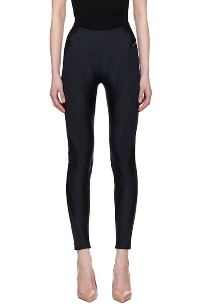

Черные леггинсы из лайкры Eco Sport Mugler