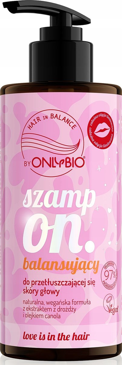 

HAIR IN BALANCE ОТ ONLYBIO LOVE HAIR Очищающий шампунь с ароматом малины Rypacz 300 мл