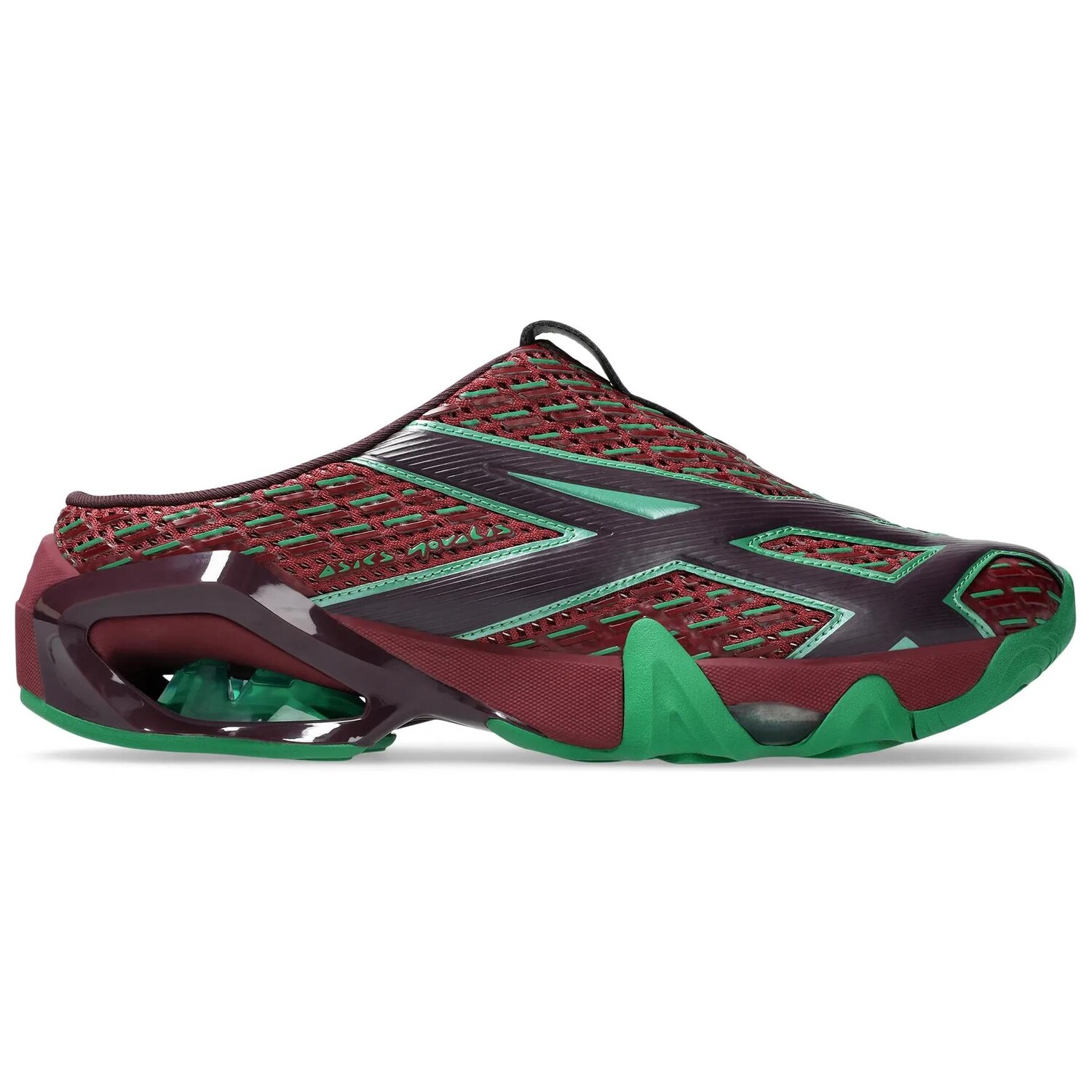 Кроссовки мужские Kiko Kostadinov X GEL-Quantum с низким верхом бордового цвета зеленого цвета Asics — фото 2