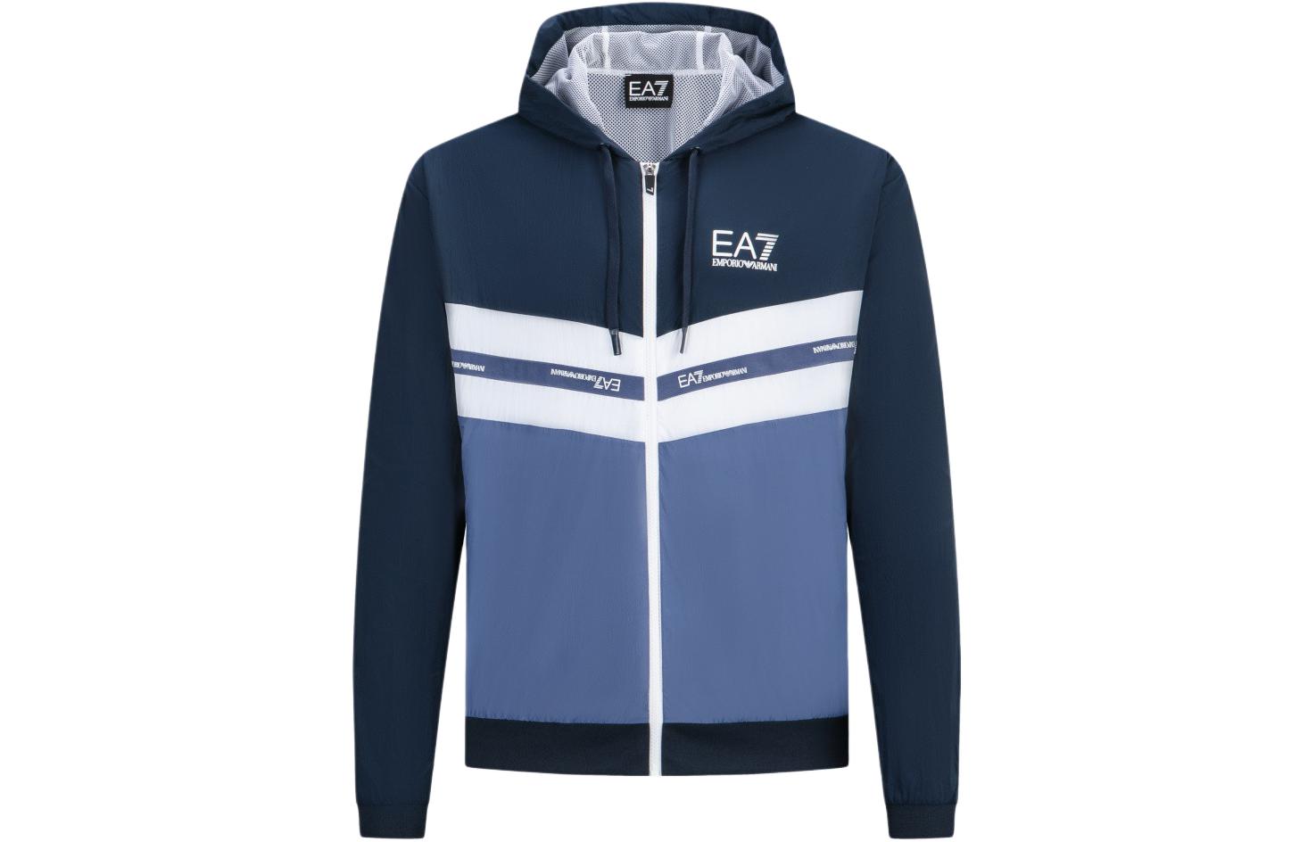 EMPORIO ARMANI Куртка EA7 SS24 мужская синяя, Navy Blue — фото 3