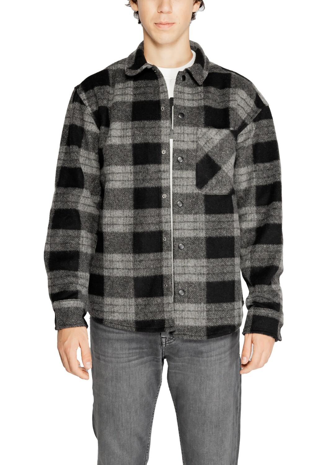 

Рубашка Jack & Jones в клетку, черный