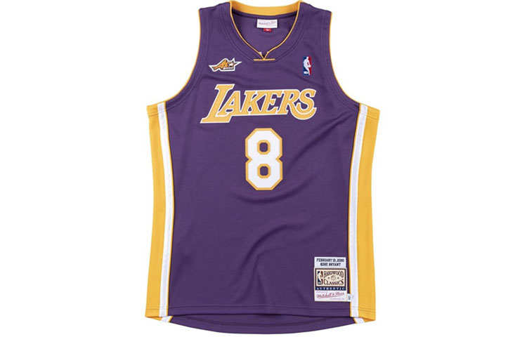 

Футболка баскетбольная Mitchell & Ness унисекс фиолетовая Mitchell Ness, фиолетовая коробка
