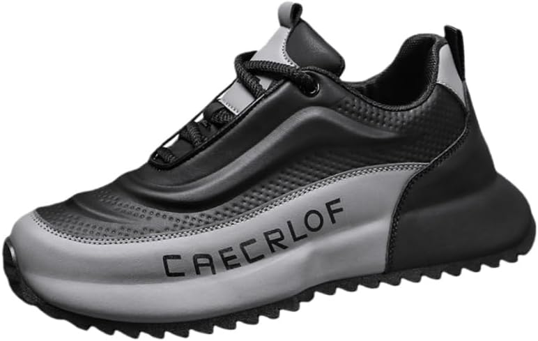 

Мужские спортивные кроссовки большого размера с легкой и толстой подошвой - верх из ПУ, мягкая подкладка. Подходят для ежедневной активности на улице Fmshi, черный