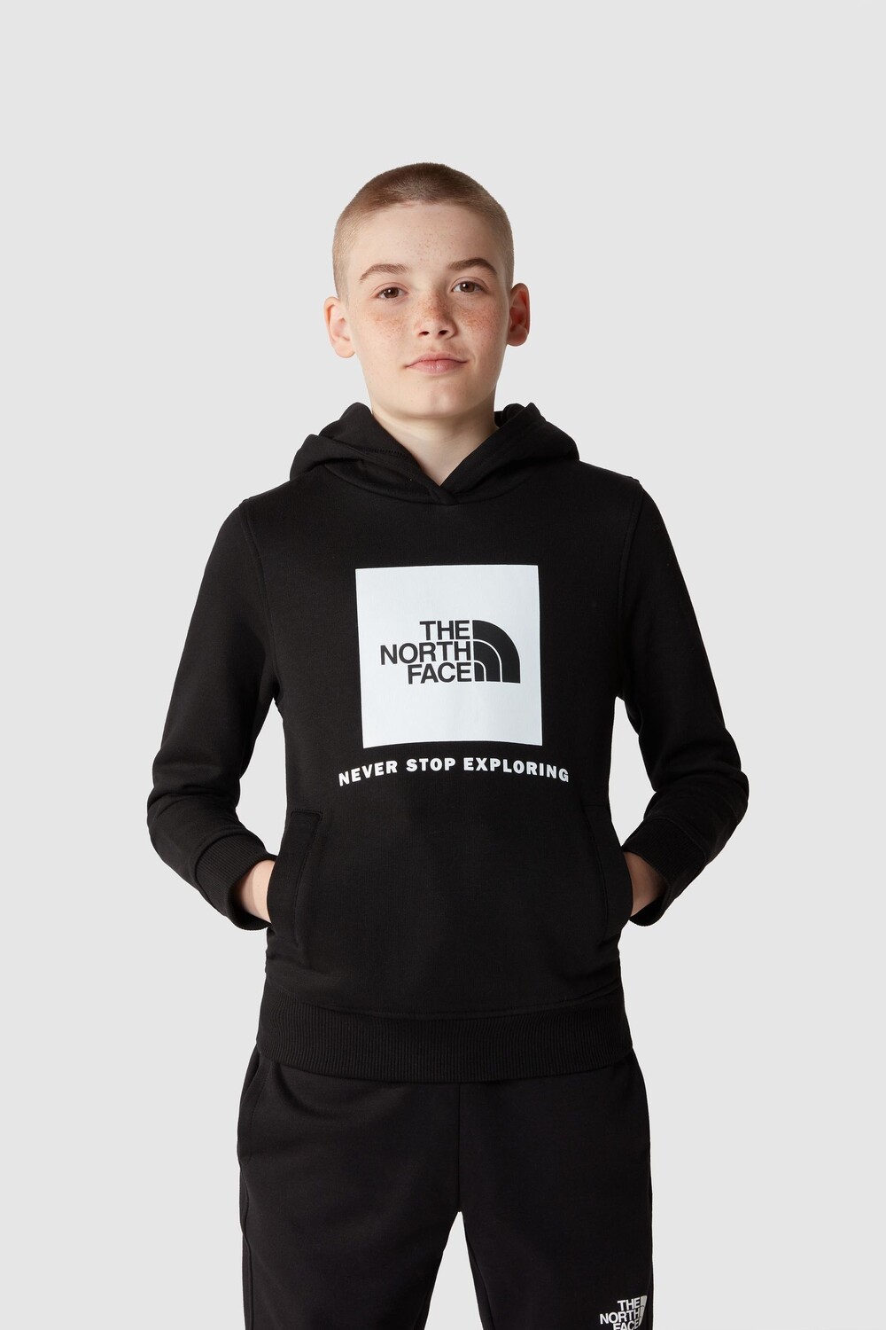 

Подростковая толстовка свободного кроя The North Face, черный