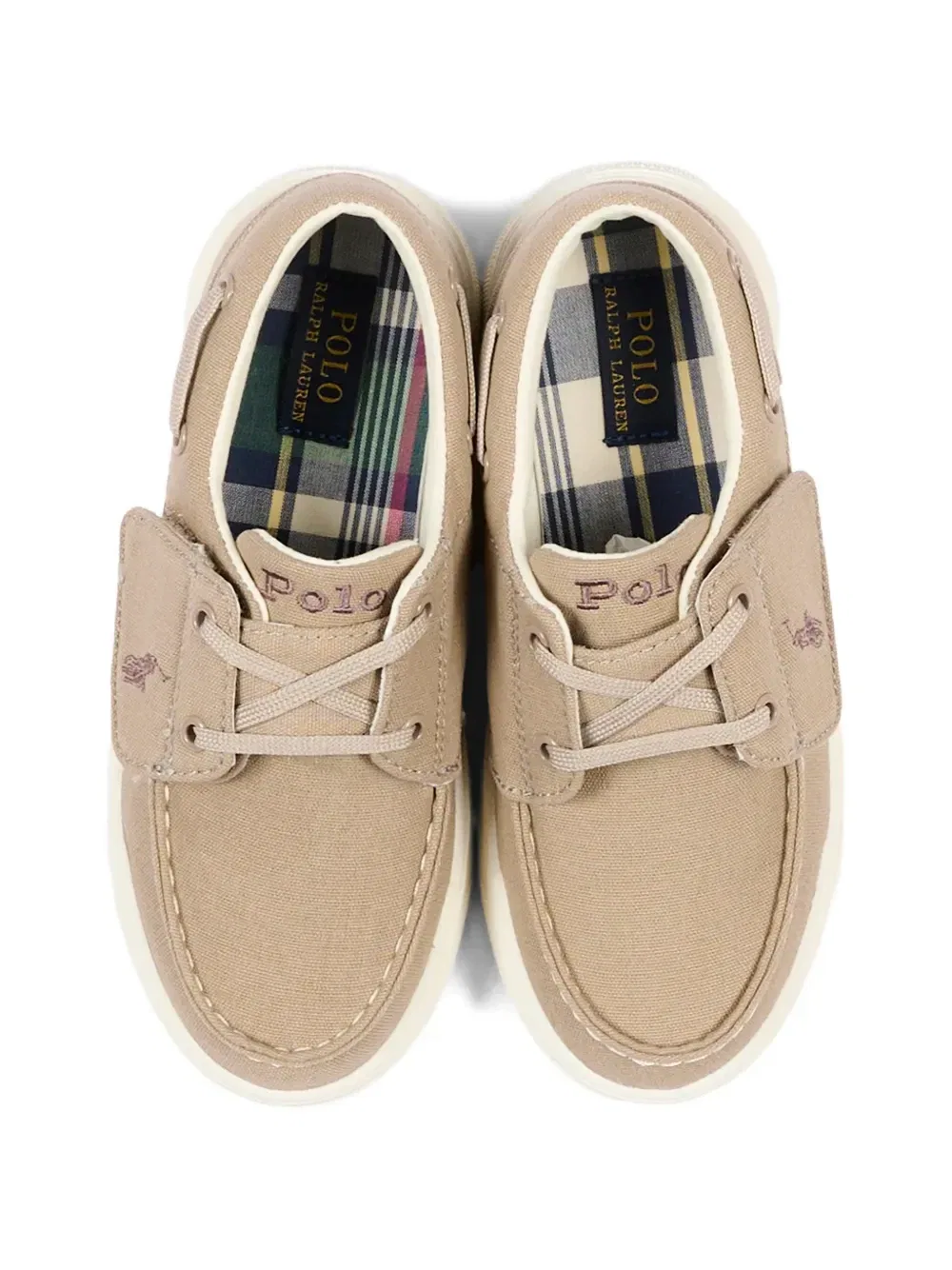 Туфли-лодочки Briar Polo Ralph Lauren Kids, бежевый — фото 4