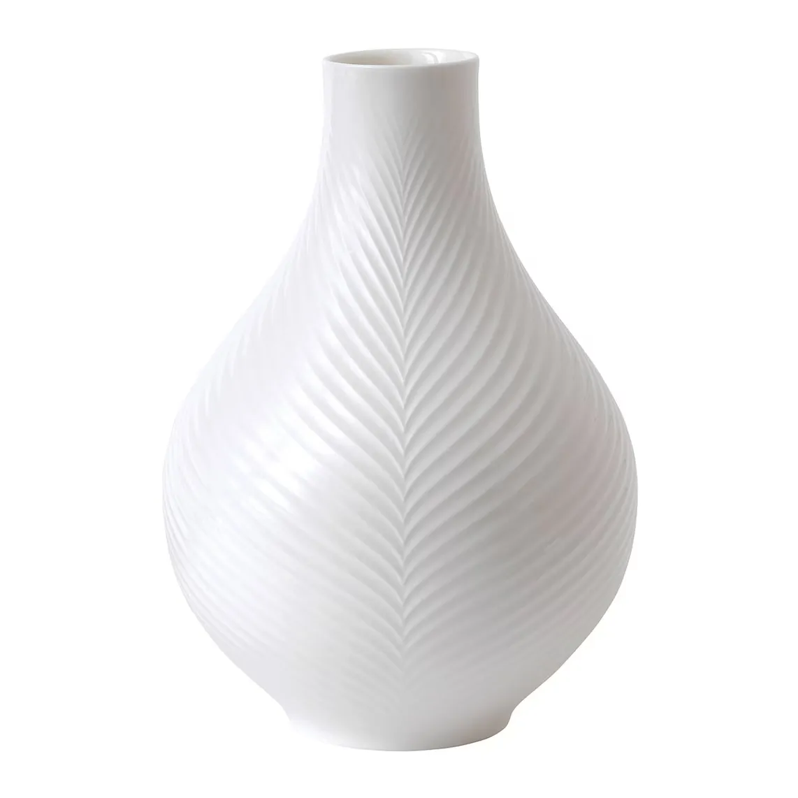 

Белая декоративная ваза Folia Wedgwood с узким горлышком, белый