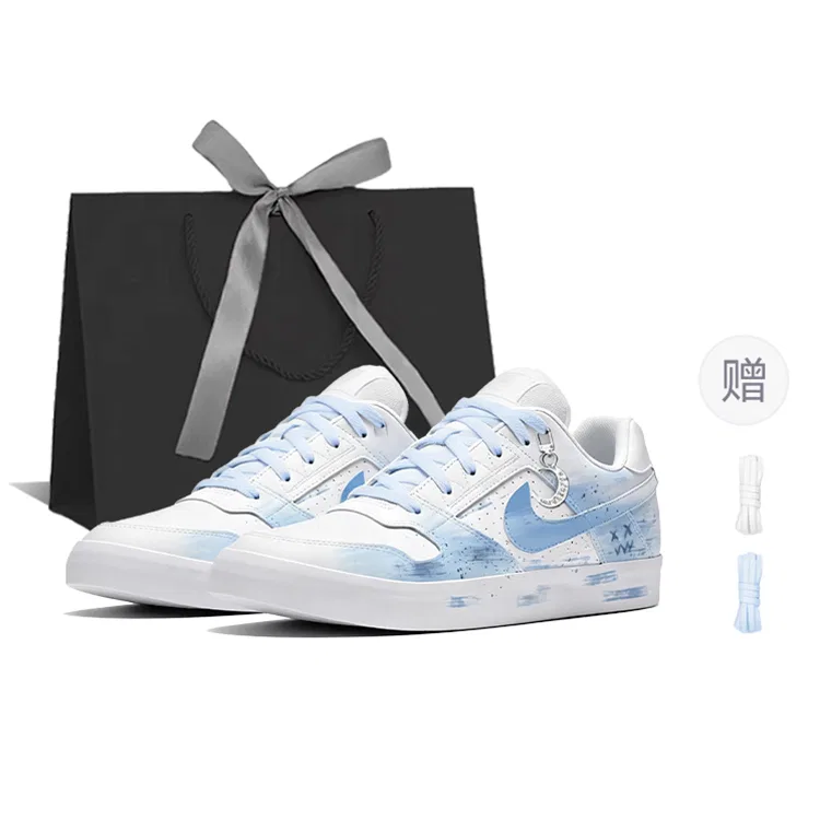 Кроссовки для скейтбординга Nike SB Delta Force VULC White Blue