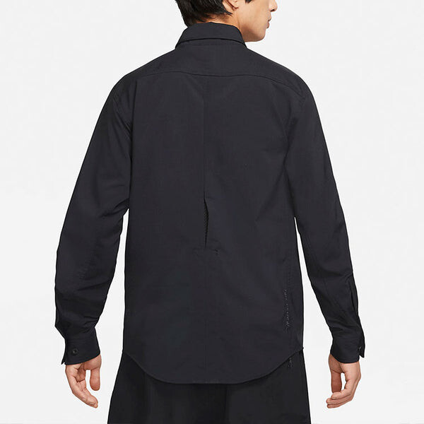Куртка Men's Nike ACG Multiple Pockets Long Sleeves Waterproof Sports Logo Casual Jacket Autumn Black, черный — фото 4