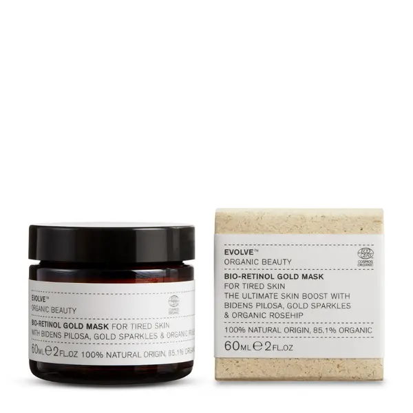 Маска для лица Evolve Organic Beauty — Золотая с биоретинолом, Bio-Retinol gold mask, 60 мл — фото 2