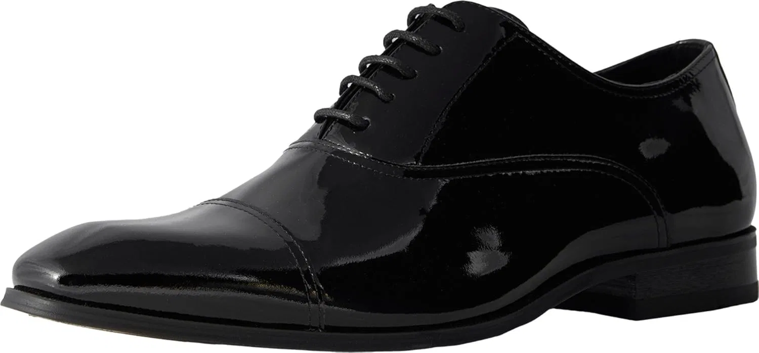 Туфли Florsheim Men's Tux Cap Toe Tuxedo Formal Oxford, Black Lacquer