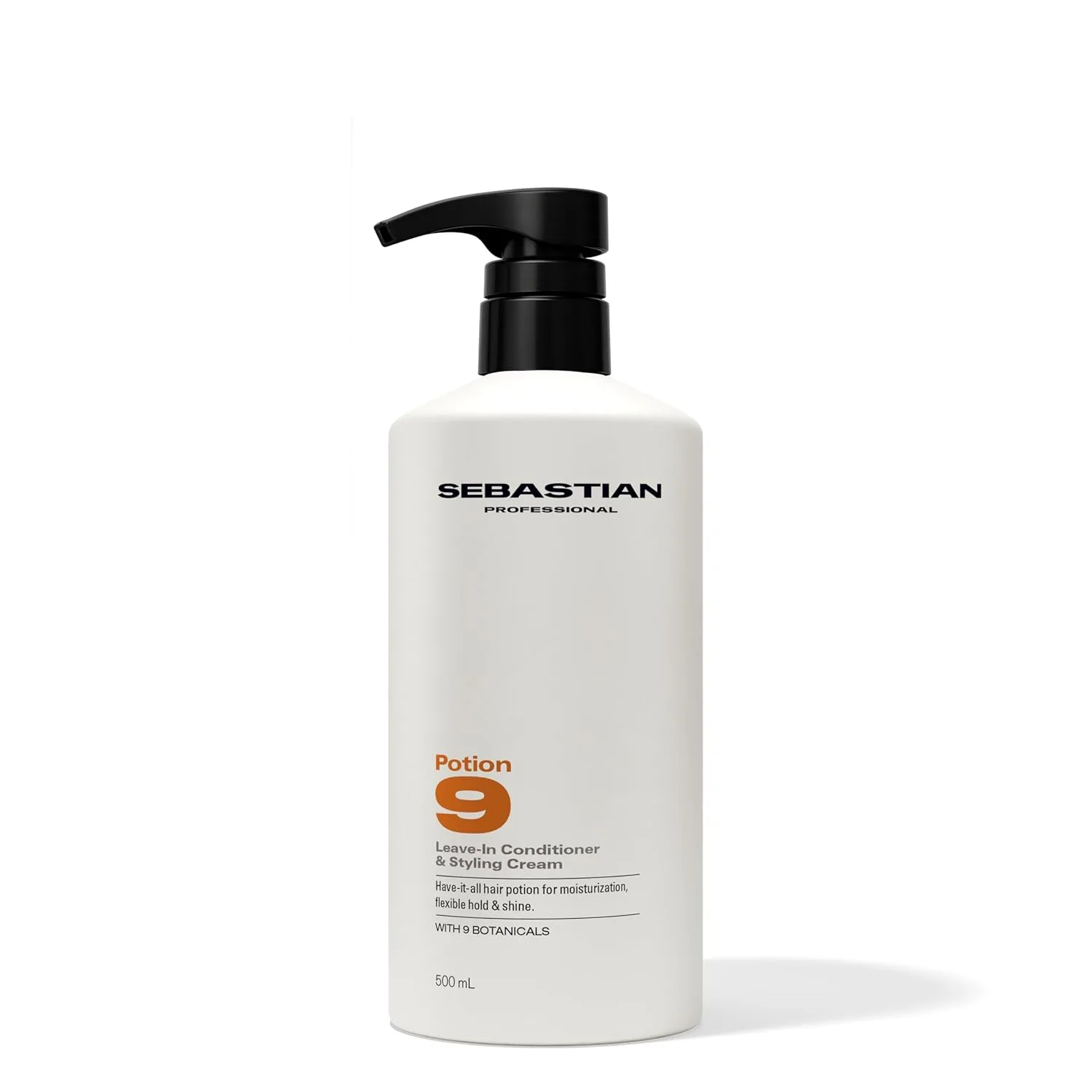 Sebastian Professional Potion 9 Wearable Hair Styling Treatment, несмываемый кондиционер и универсальный стайлинг-крем с гибкой фиксацией, ботанические экстракты, масло жожоба, витамины C и E 500 мл (1 шт.)