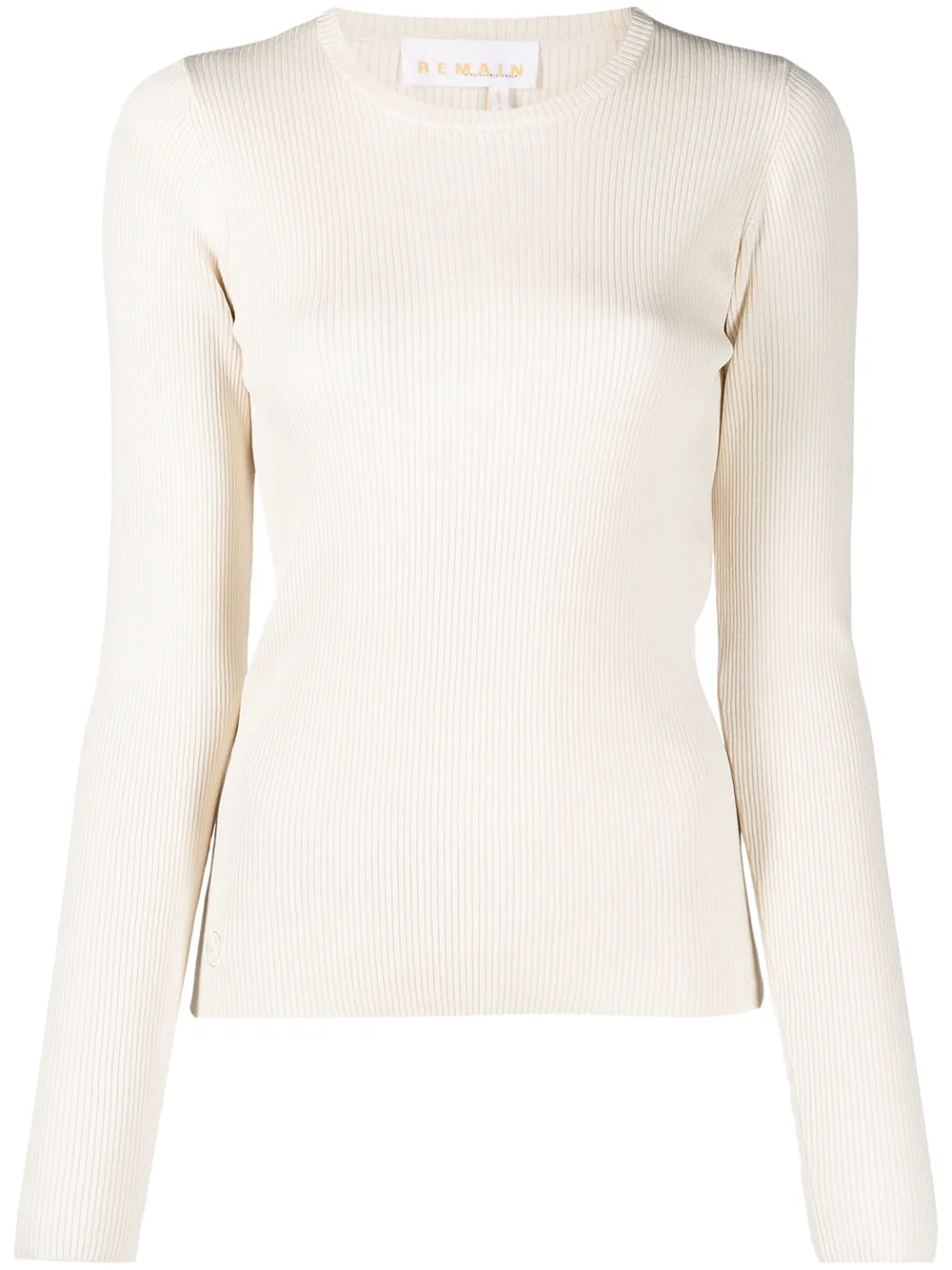 

Джемпер узкого кроя в рубчик REMAIN, нейтральный