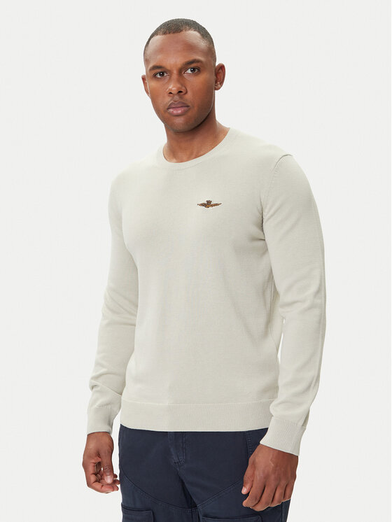

Свитер regular fit 252MA1611UL00506 Aeronautica Militare, бежевый