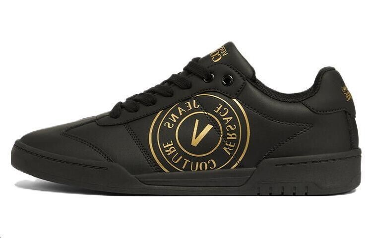 

Кроссовки VERSACE JEANS Skateboarding Shoes Men Low-top Black, черный