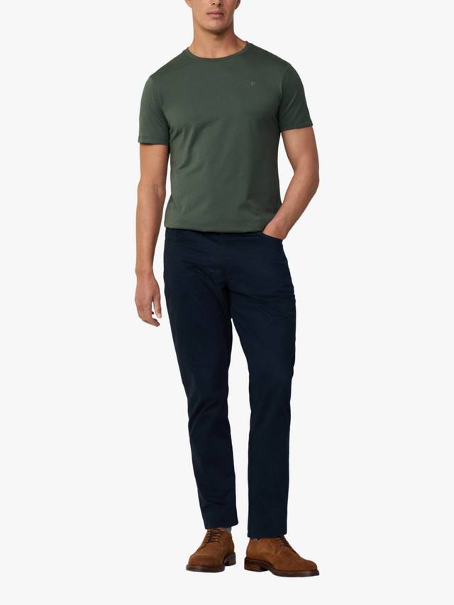

Футболка классического кроя из хлопка pima Hackett London, цвет Regent Green