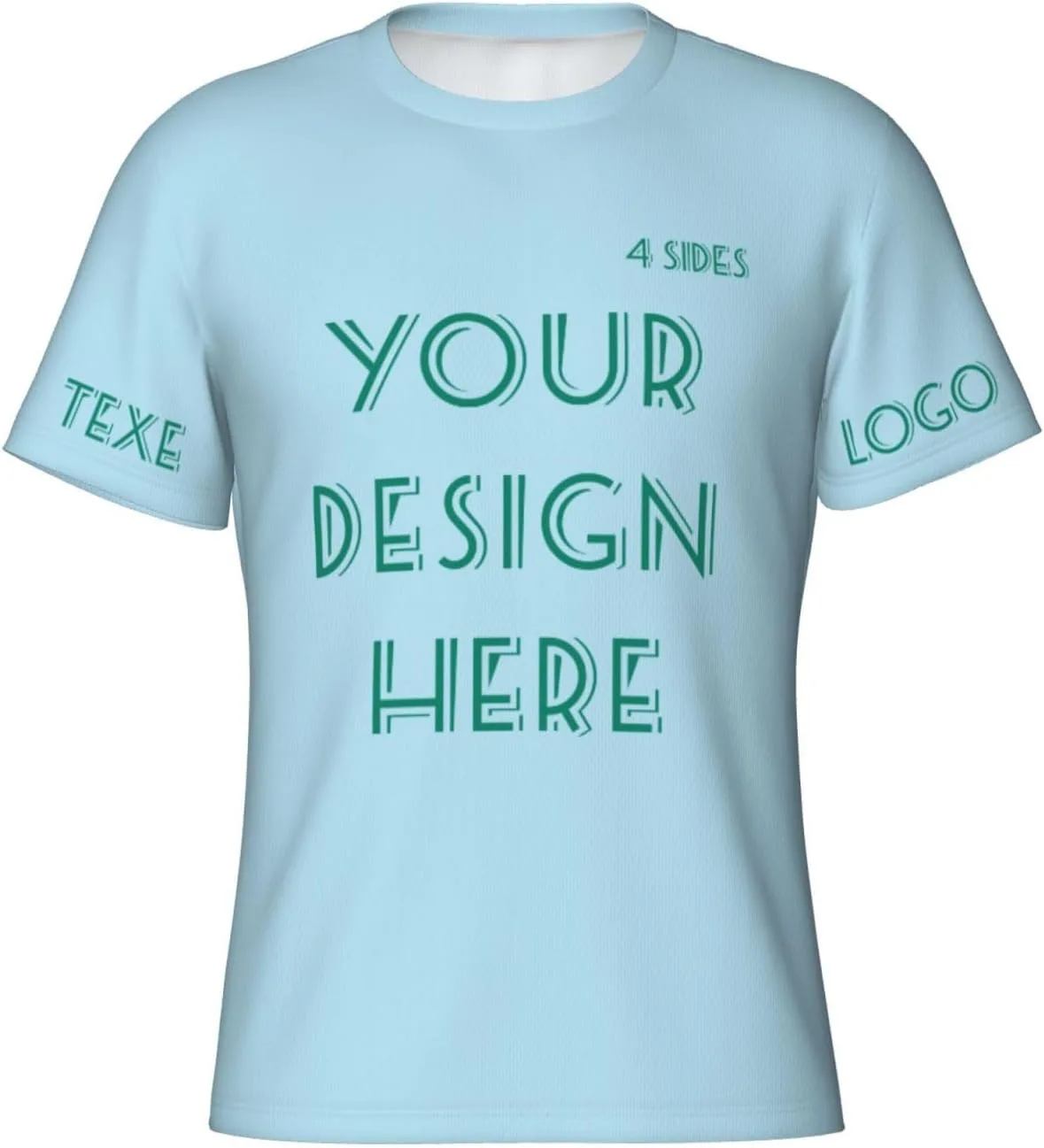 

Футболка Custom с принтом на 4 сторонах