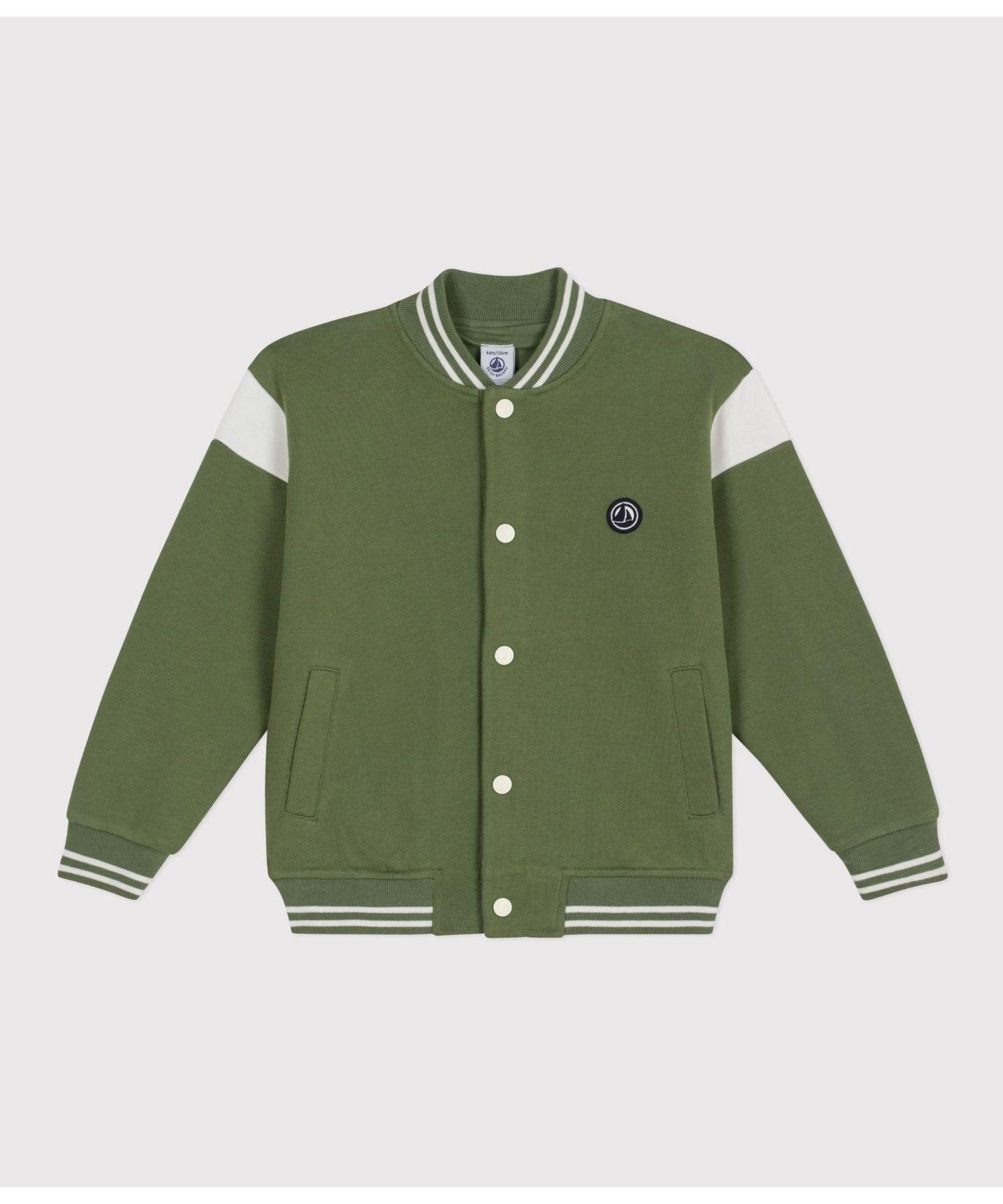 Блузон Petit Bateau, Khaki/Off-white — фото 3