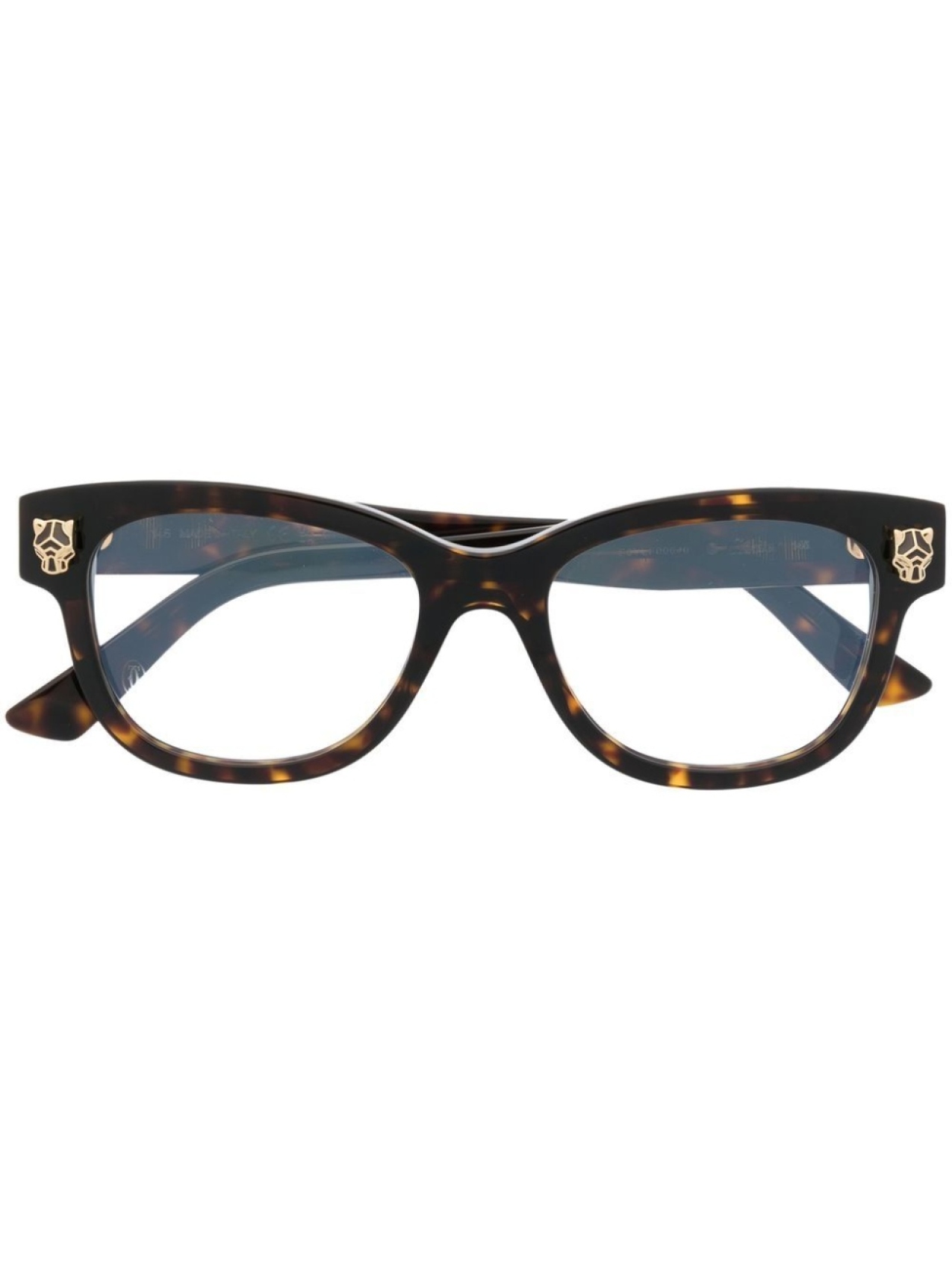 

Очки в оправе черепаховой расцветки Cartier Eyewear, коричневый