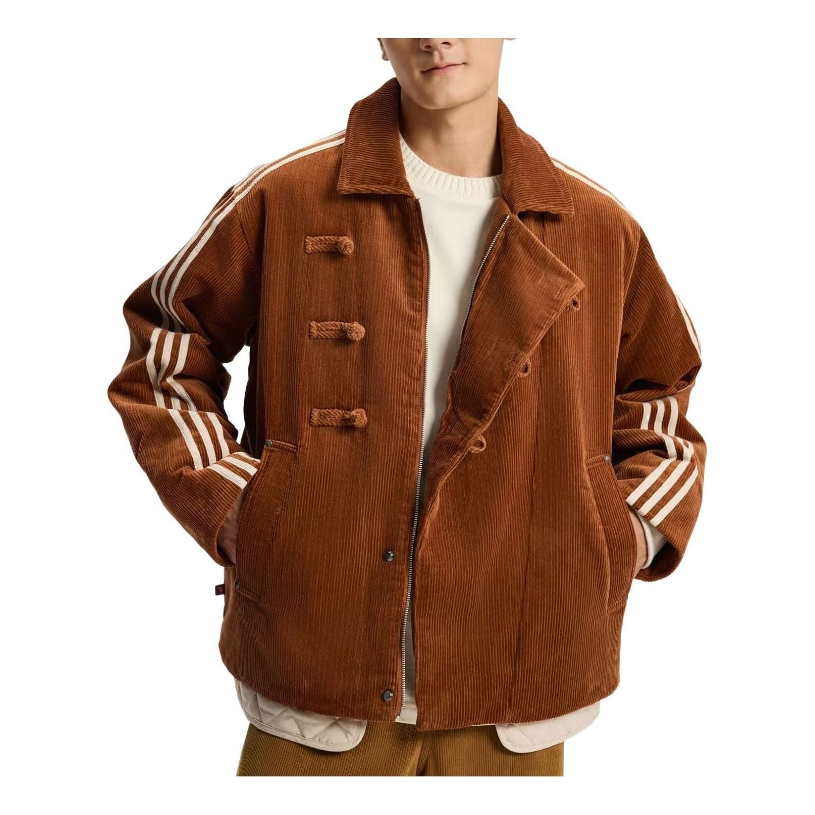 

Куртка Adidas New Year Pad Corduroy Jacket, азиатский размер, цвет «медь»