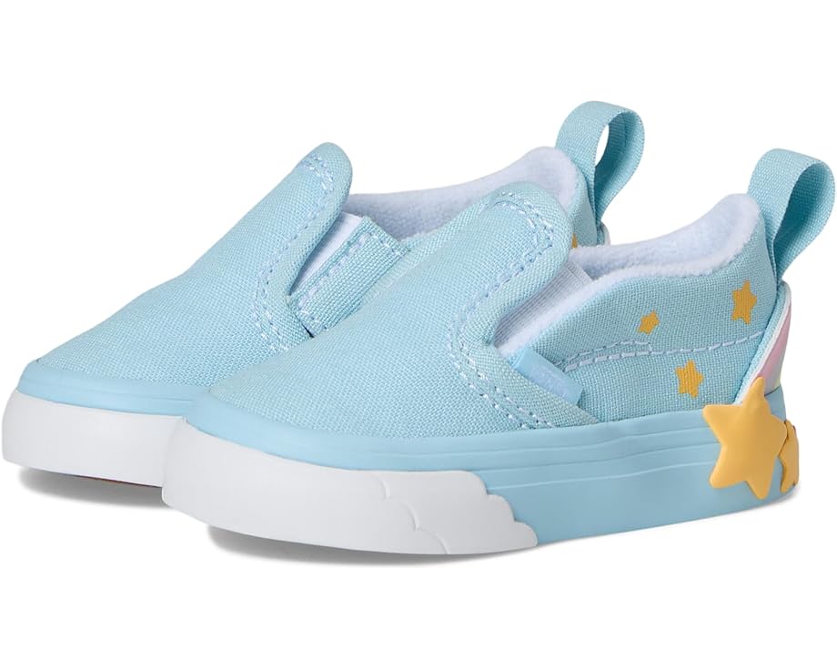 

Кроссовки Vans Kids Slip-On V Star, цвет Blue/Multi