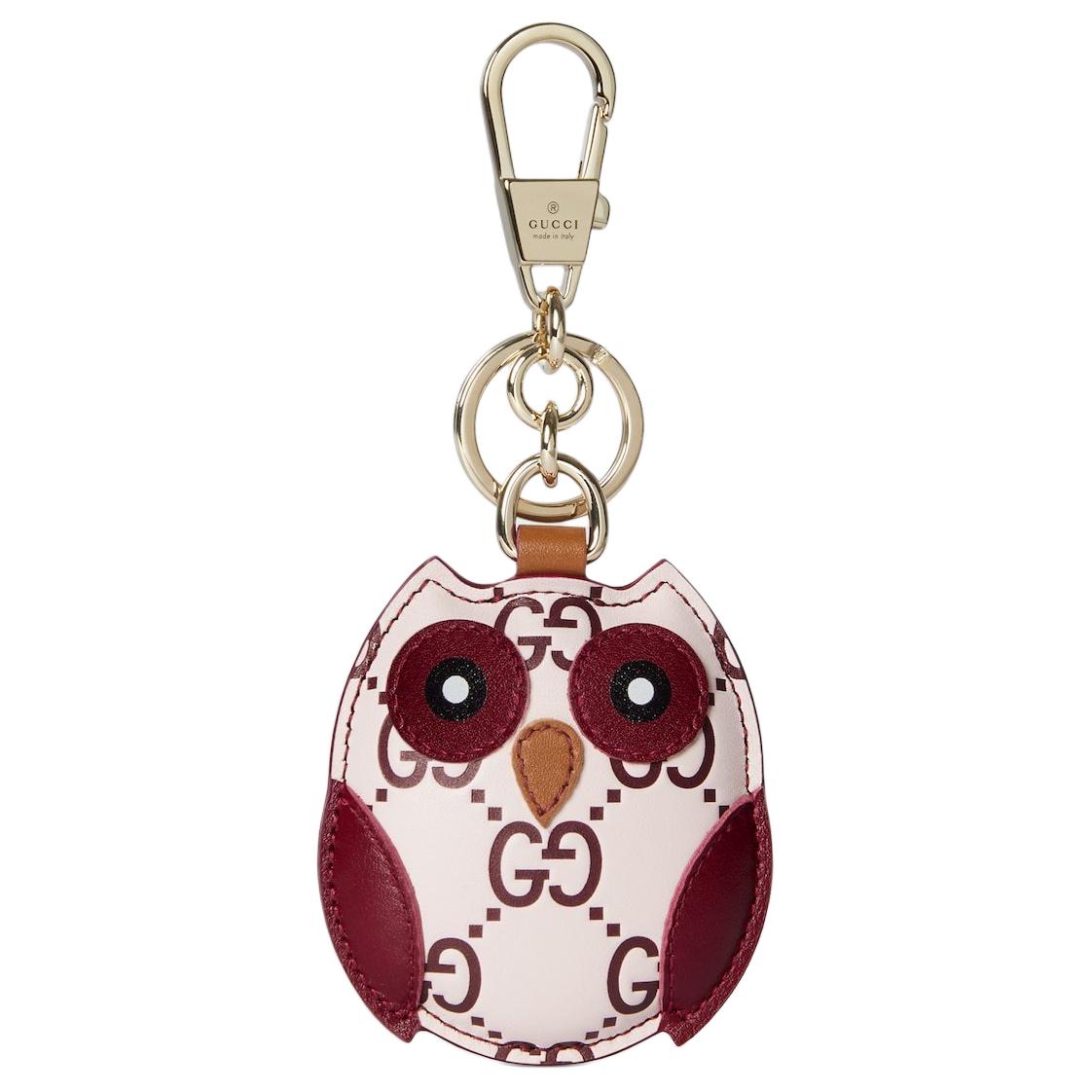 

GUCCI Кожаный брелок для сумки, Pink & Red