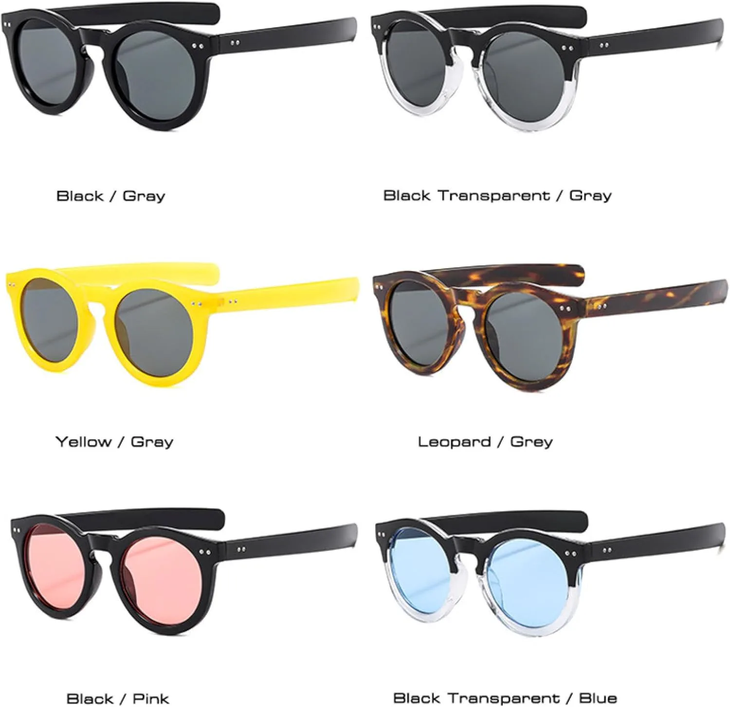 

Женские солнцезащитные очки овальной формы с защитой от УФ-излучения UV400, мужские солнцезащитные очки в стиле панк, розовые и голубые DSVIGF, Leopard Grey