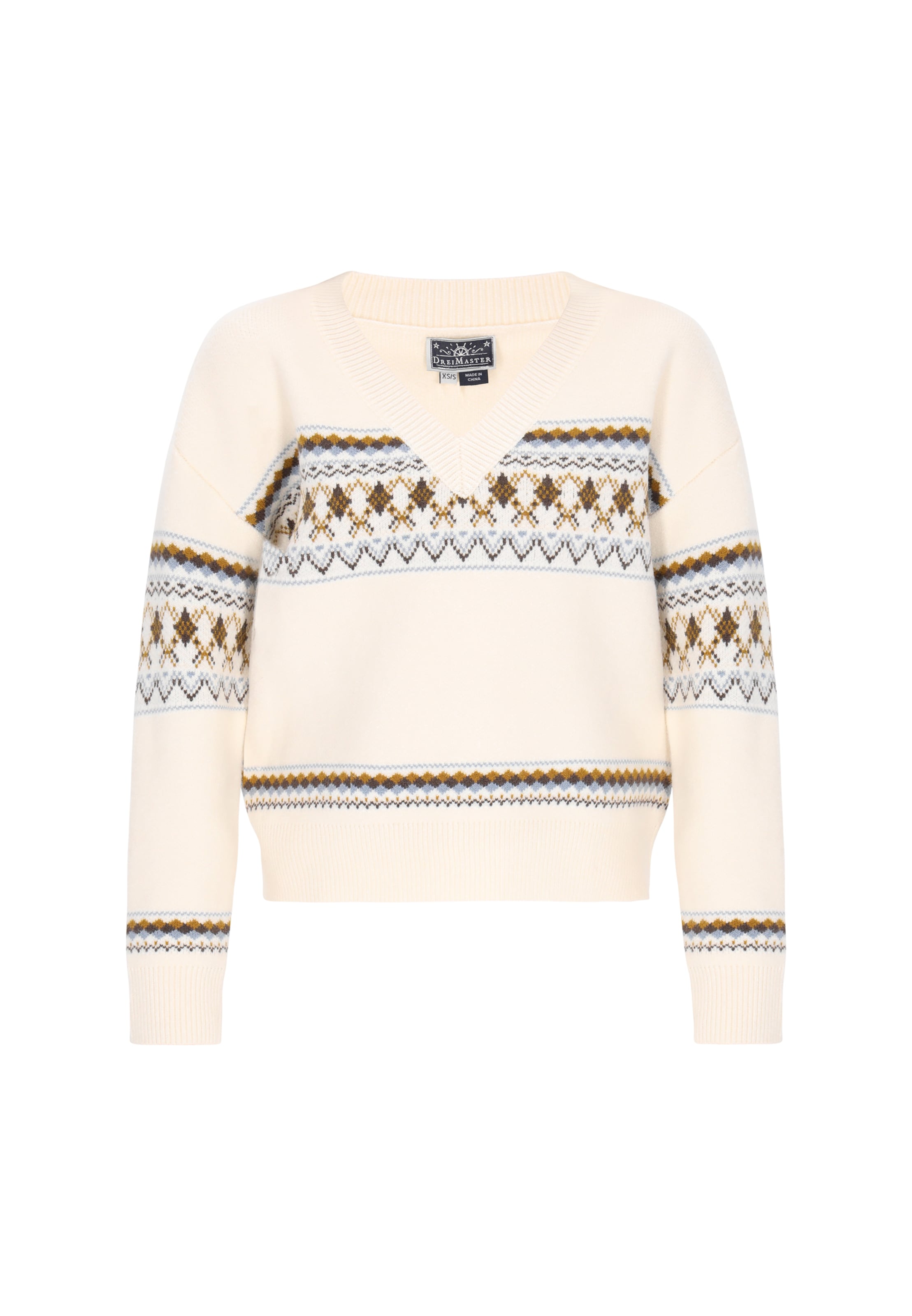 

DreiMaster Maritim Свитер в белом и кремовом цветах
