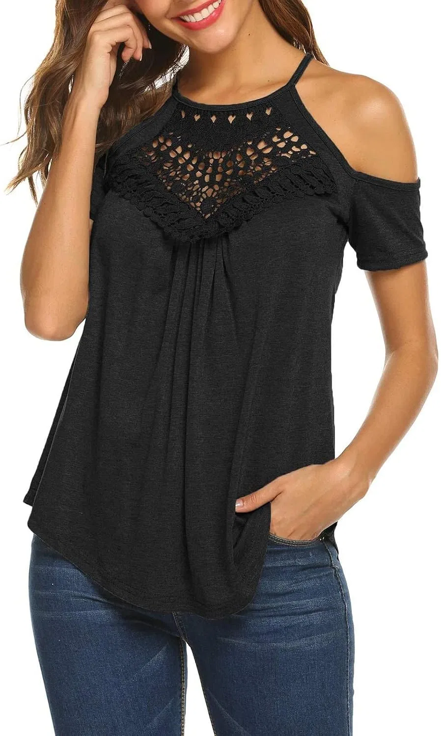 Футболка, летняя, женская, Beach Summer Tops, серый — фото 3