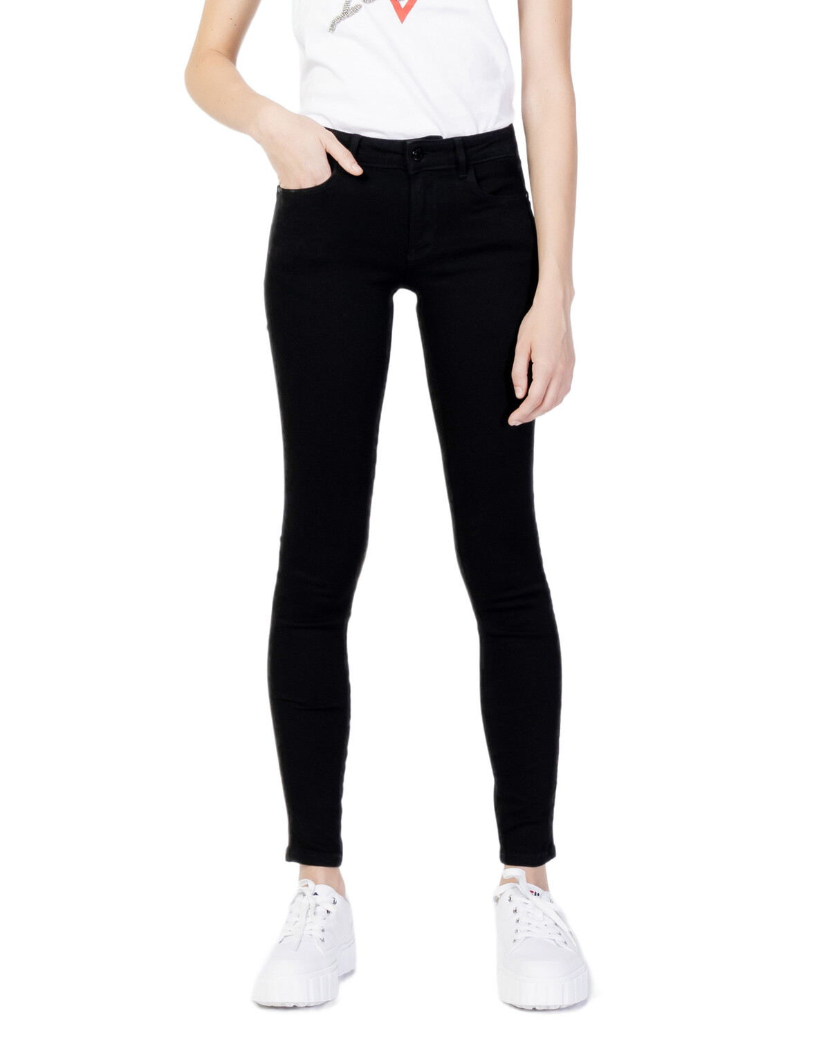

Джинсы Guess узкие, черный