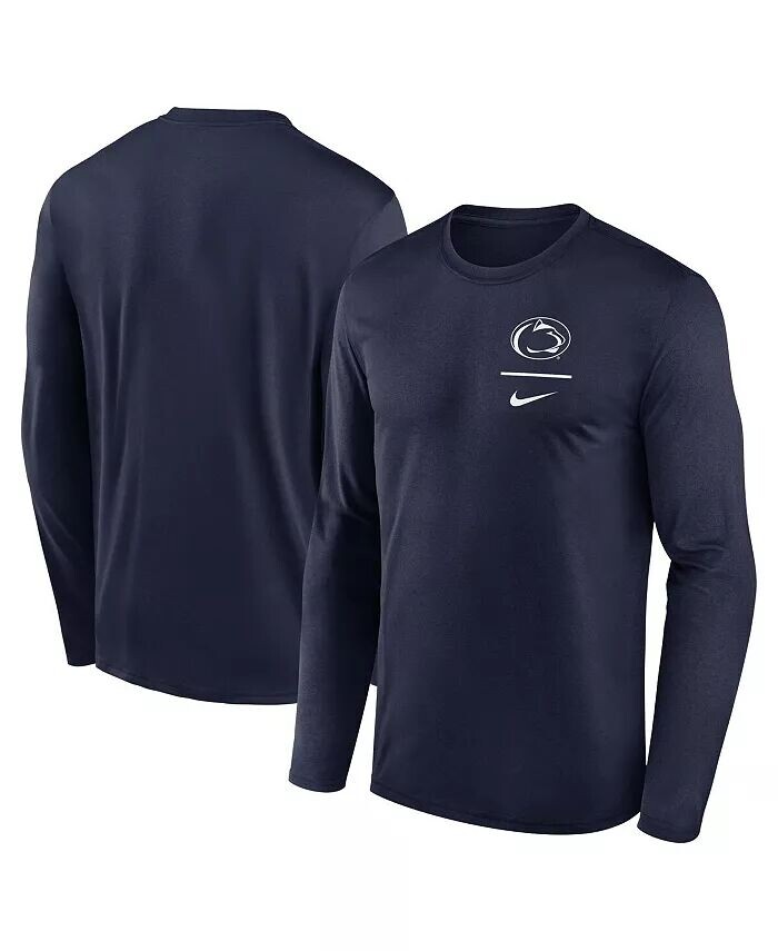 

Футболка мужская темно-синяя Penn State Nittany Lions Primary Stack Legend с длинным рукавом Nike