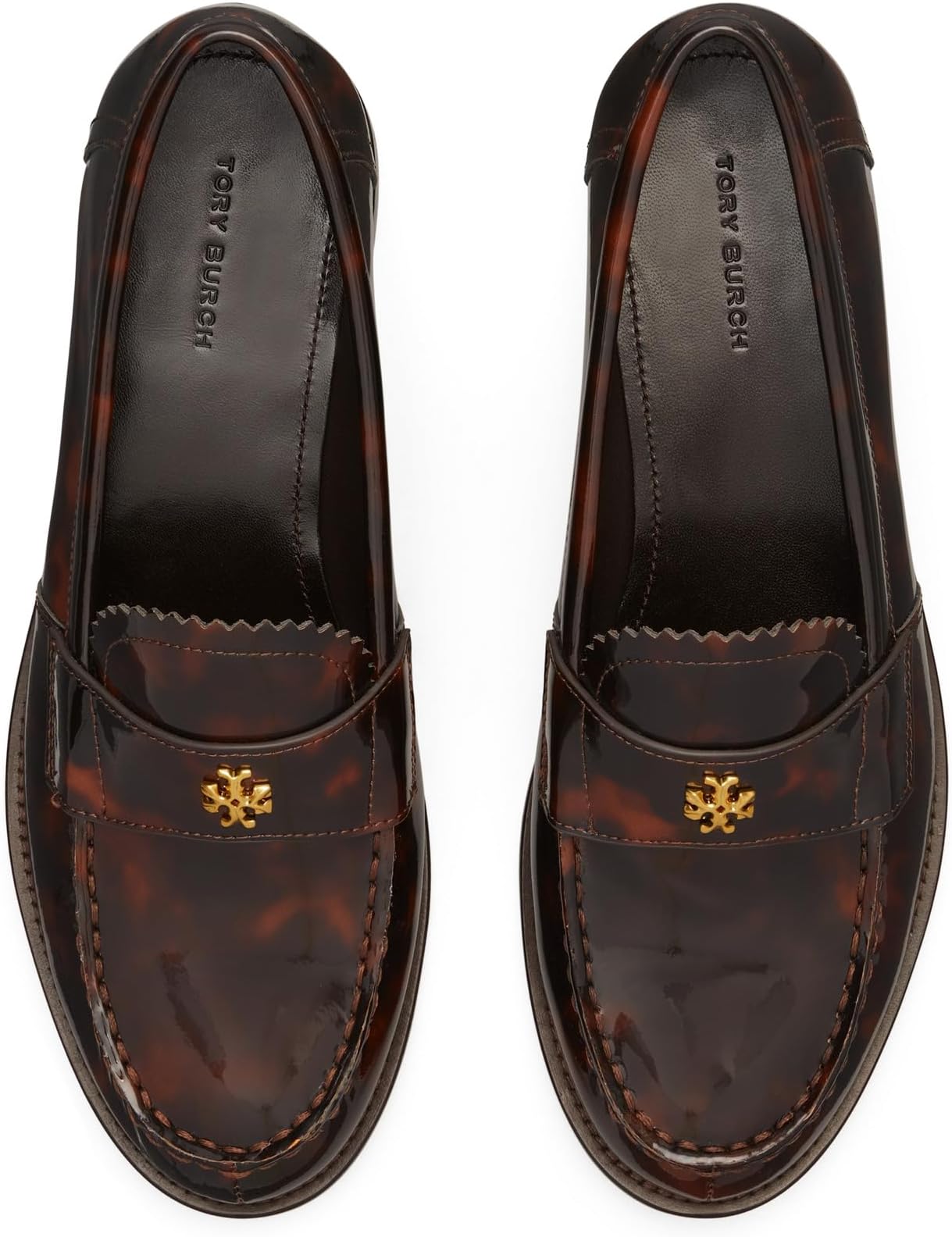 Лоферы Tory Burch Women's Classic Loafers, Tortoise Patent — фото 2