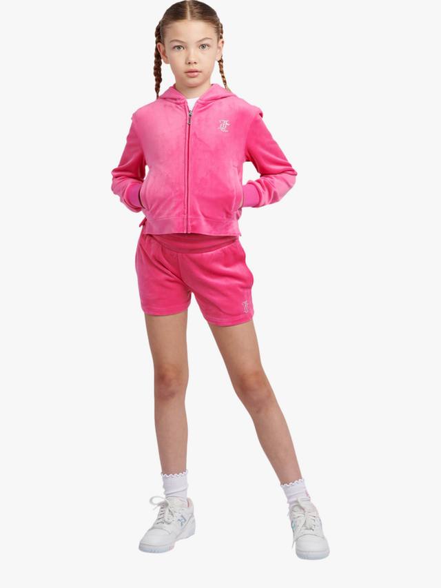 Детская худи с молнией Arch Juicy Couture, Fuchsia Purple — фото 2