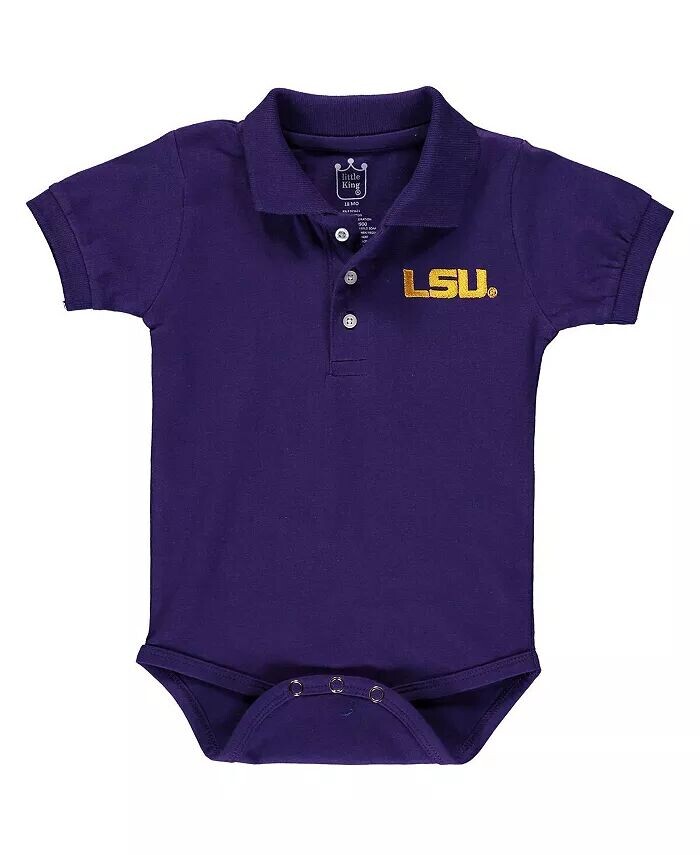 

Боди-поло LSU Tigers для мальчиков и девочек, фиолетовое Little King Apparel