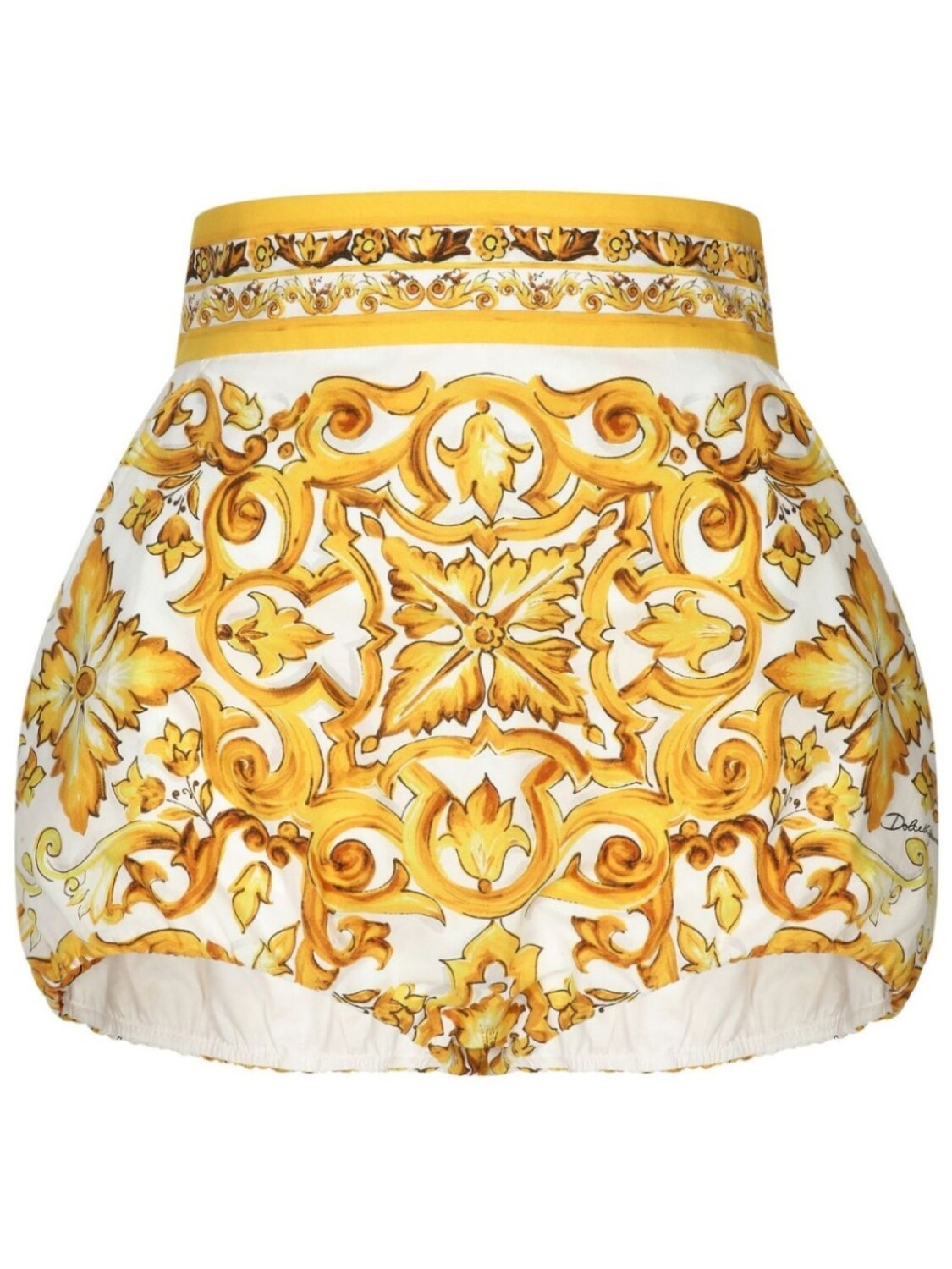 

Dolce & Gabbana шорты с принтом Majolica, желтый