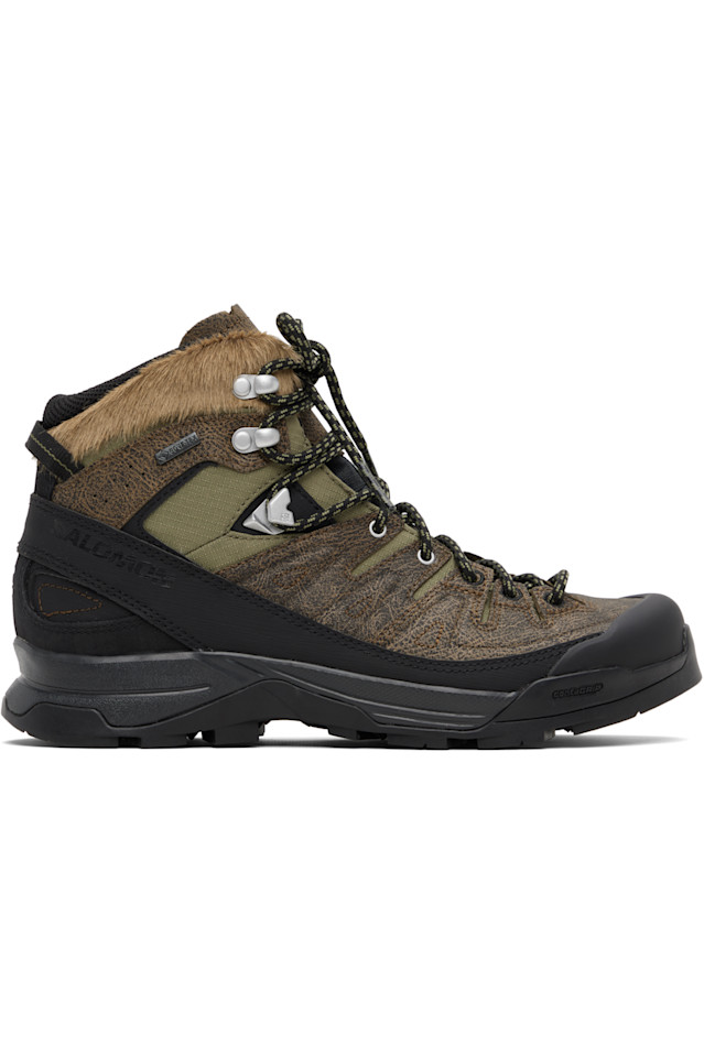 

Salomon Ботинки Khaki x-alp средней высоты из состаренной кожи с мембраной Gore-Tex