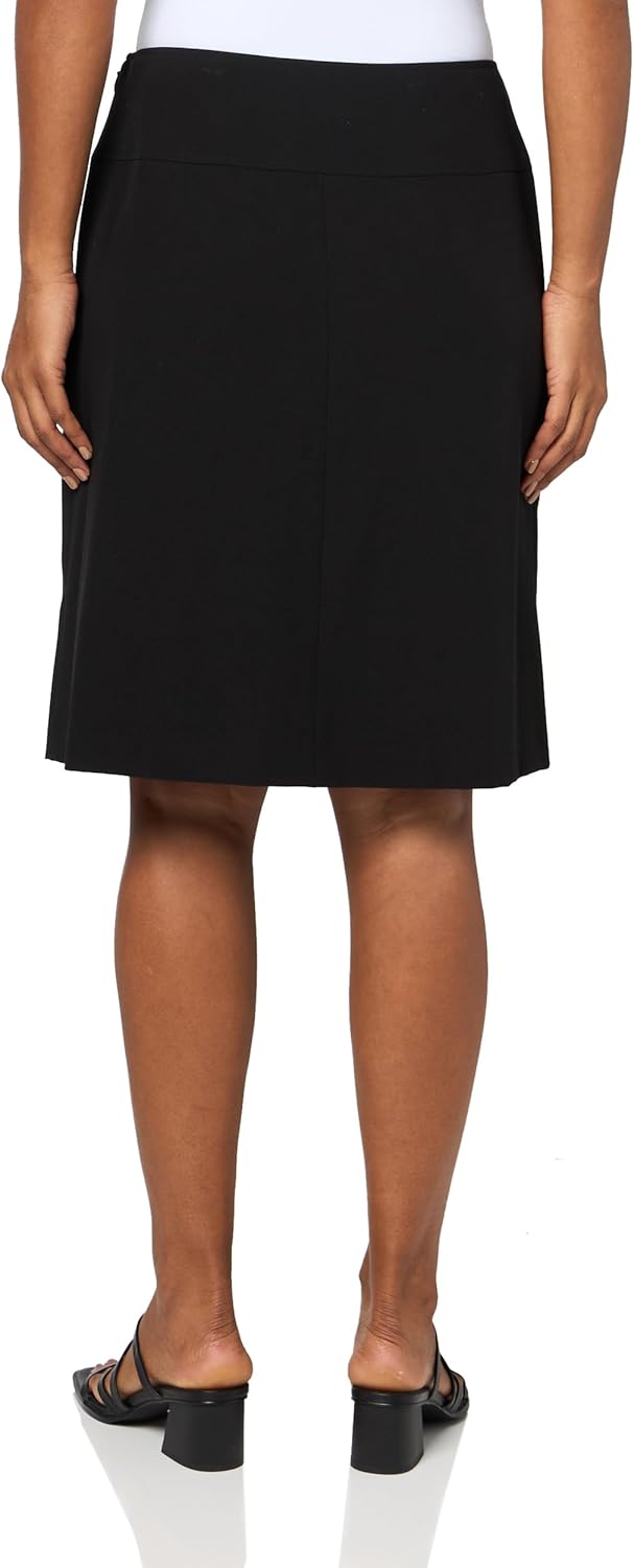 Женская однотонная прямая базовая юбка Tommy Hilfiger, Black — фото 2