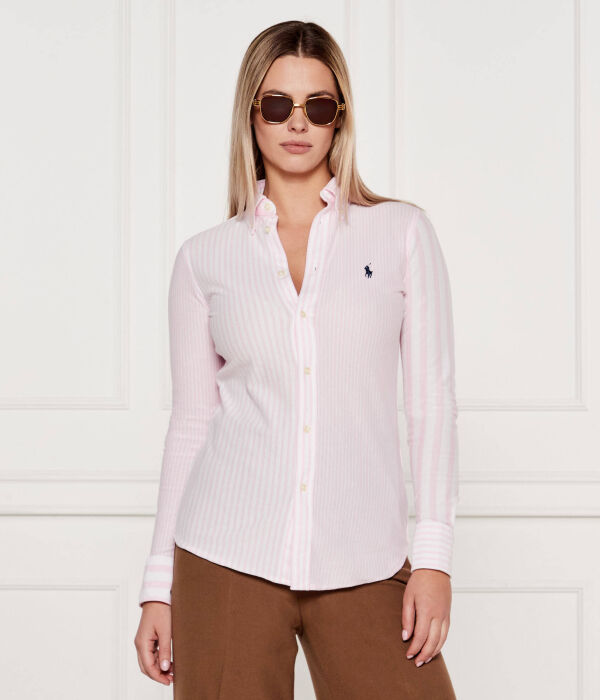 

Рубашка Slim fit Polo Ralph Lauren, розовый