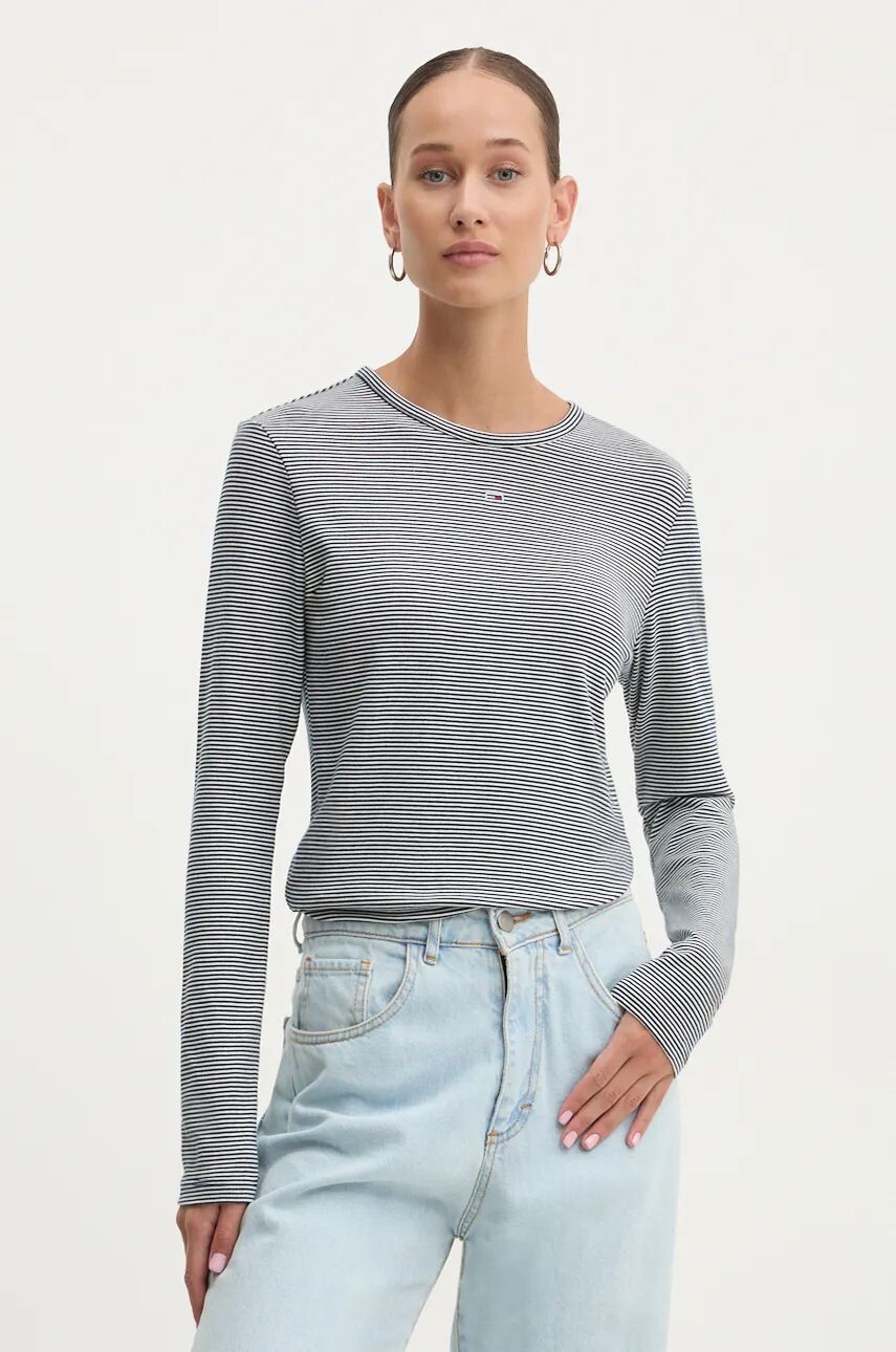 

Рубашка Tommy Jeans с длинными рукавами, темно-синий