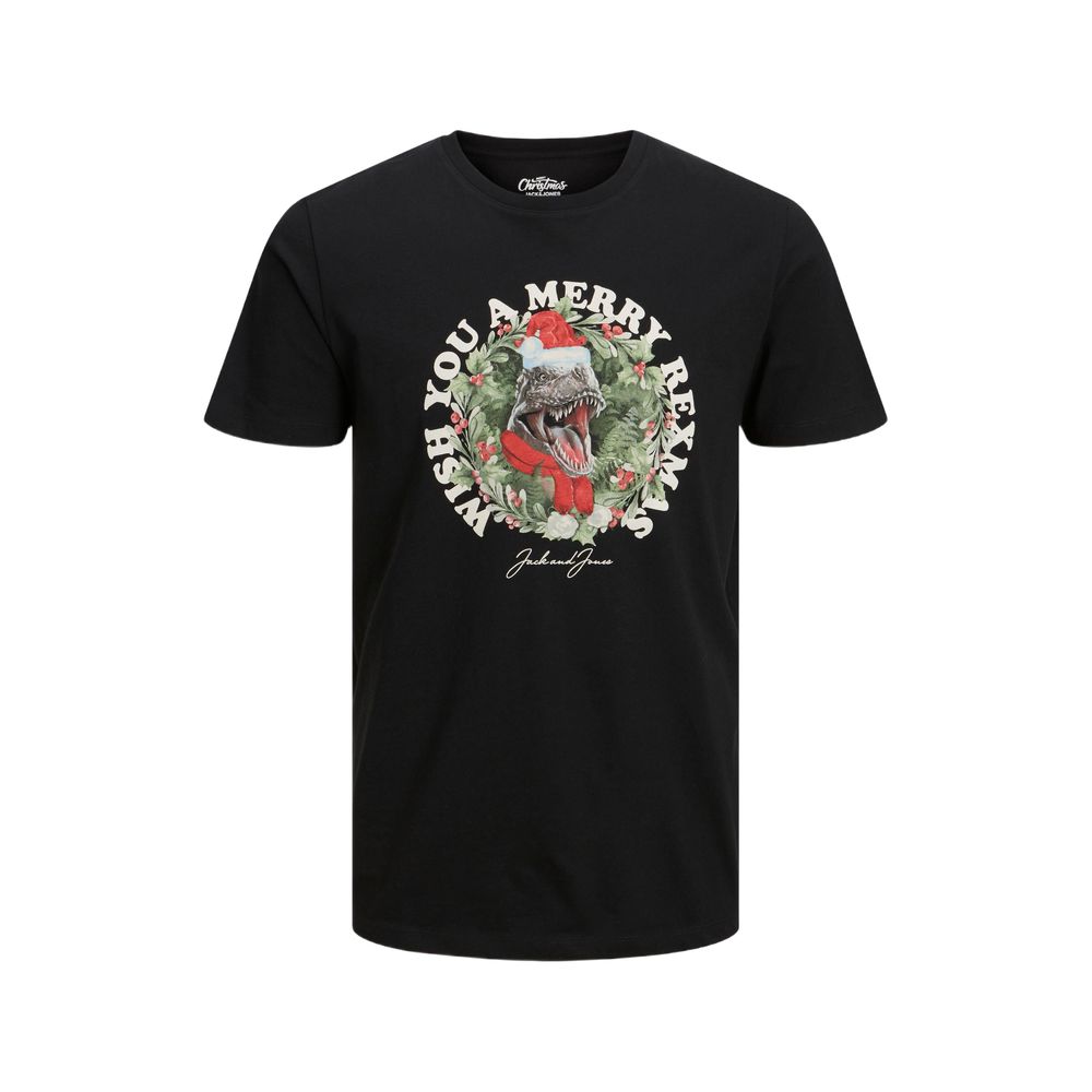

Черная хлопковая футболка Jack & Jones