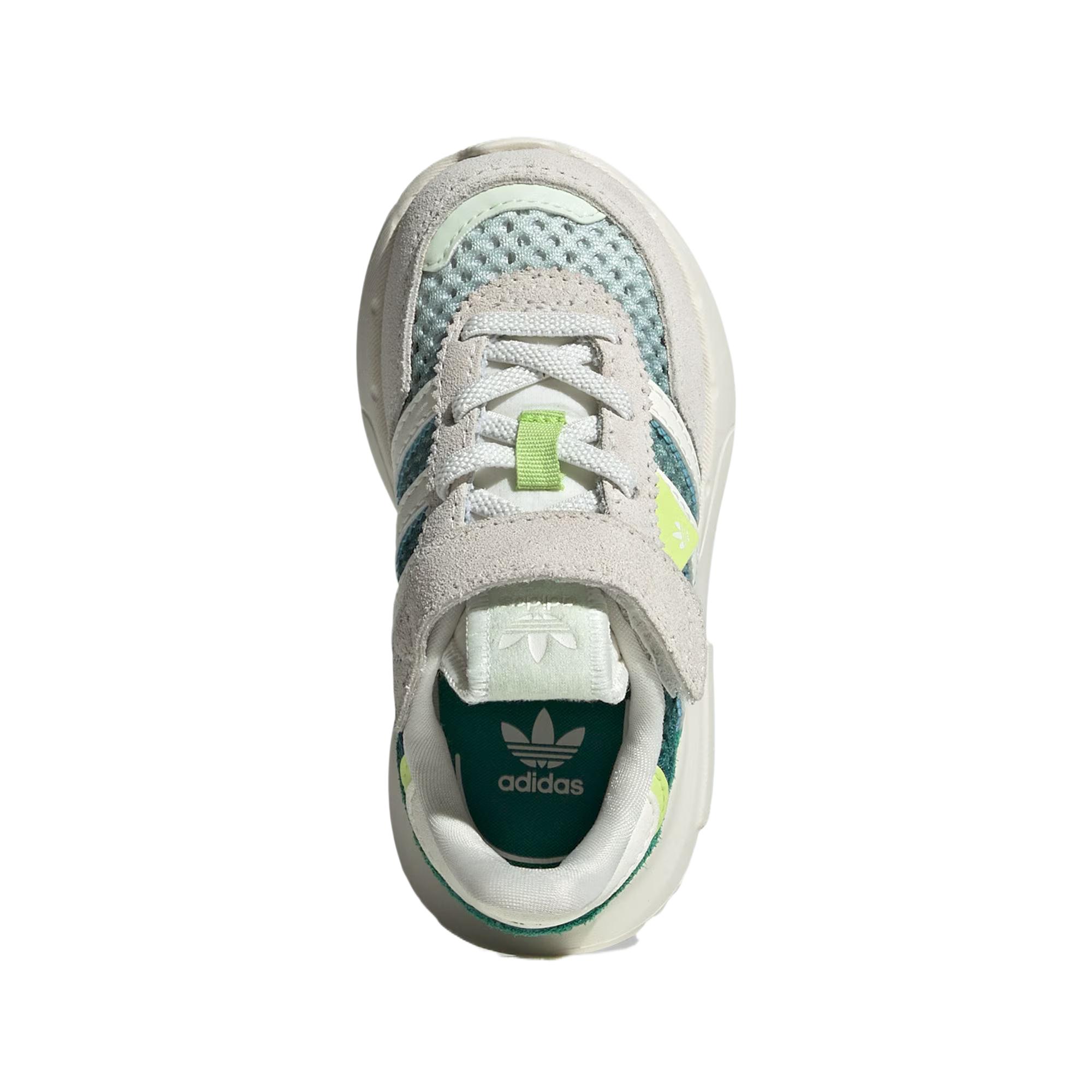 Adidas Originals Retropy F2 устойчивые к истиранию низкие детские ботинки Green White Infant And Toddler — фото 3