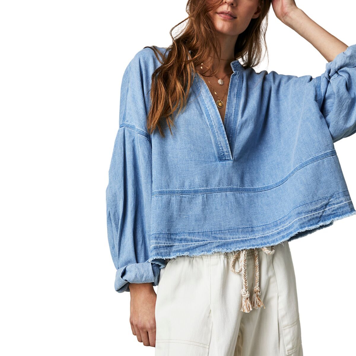 

Джинсовый пуловер Jude Free People, индиго