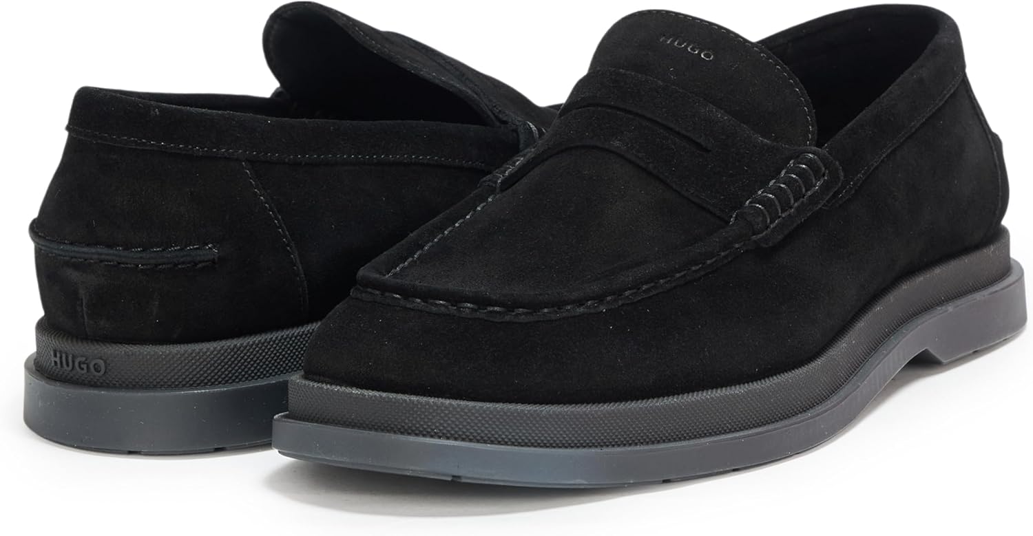 Мокасины-лоаферы Hugo Mens Chaol Suede, черный — фото 3