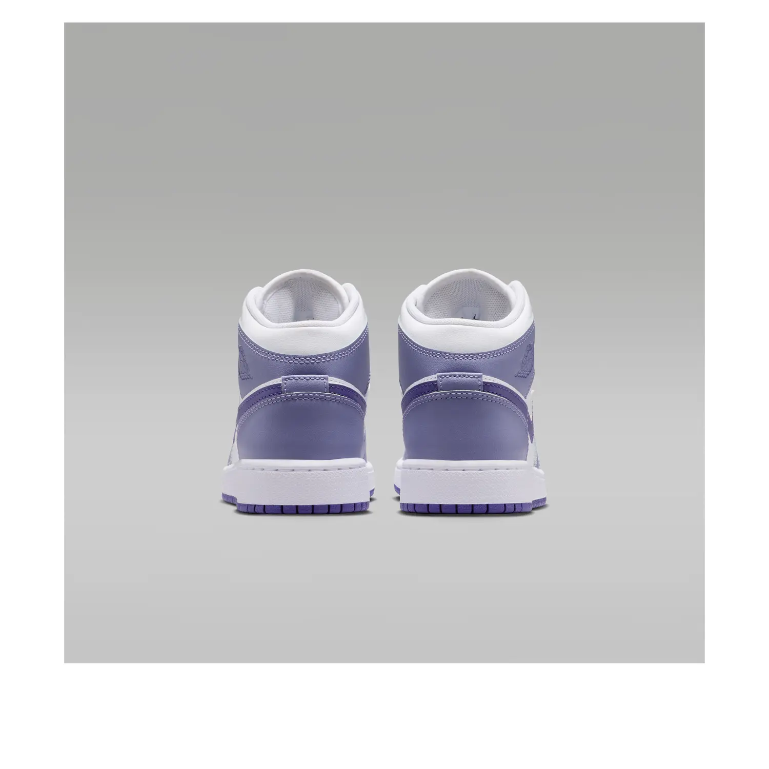 Кроссовки (GS) Air Jordan 1 Mid 'Dusty Amethyst White Court Purple' — фото 3