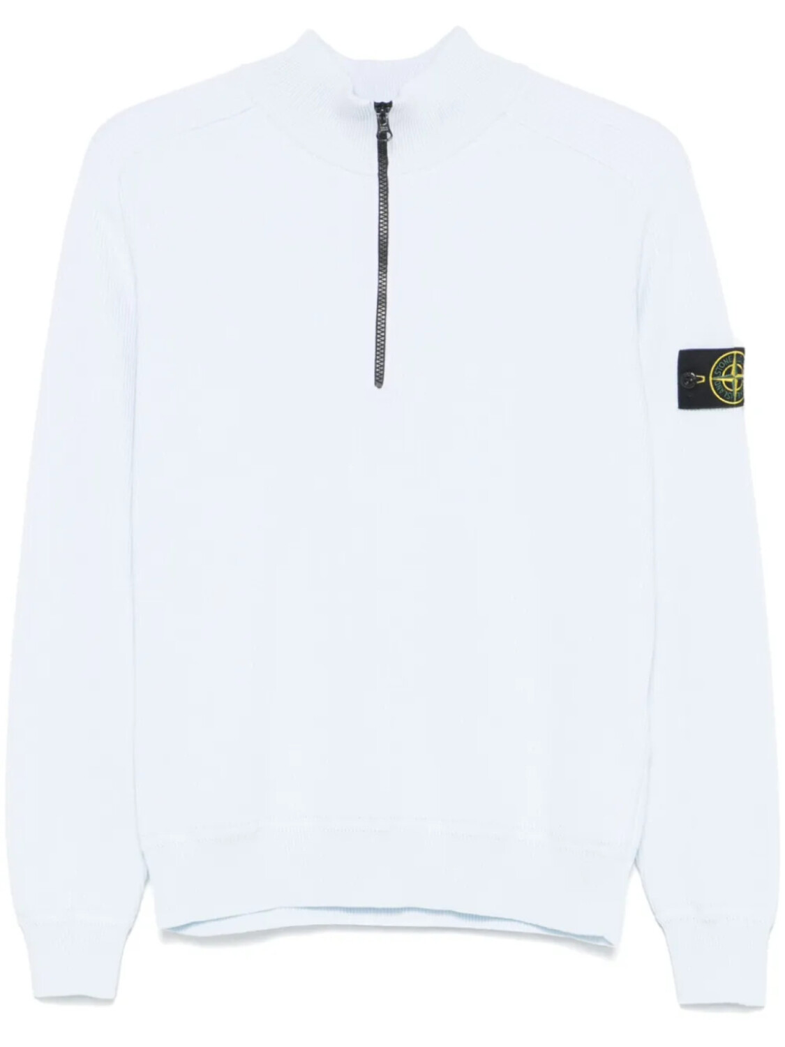 

Stone Island свитер с воротником поло и нашивкой Compass, синий