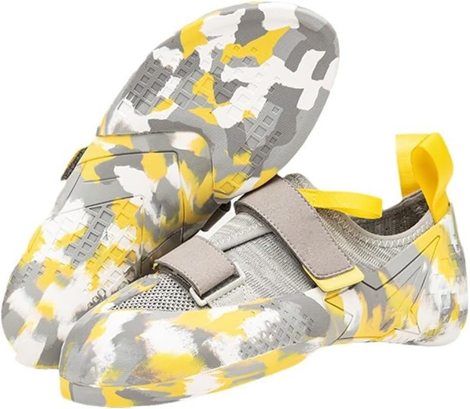 

Мужские и женские кроссовки для скалолазания, дышащие, с нескользящей подошвой, стильные для занятий боулдерингом и спортзалом Donfaauk, желтый
