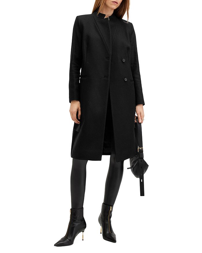 

Пальто Sidney Wool Cashmere Blend Tailor ALLSAINTS, черный