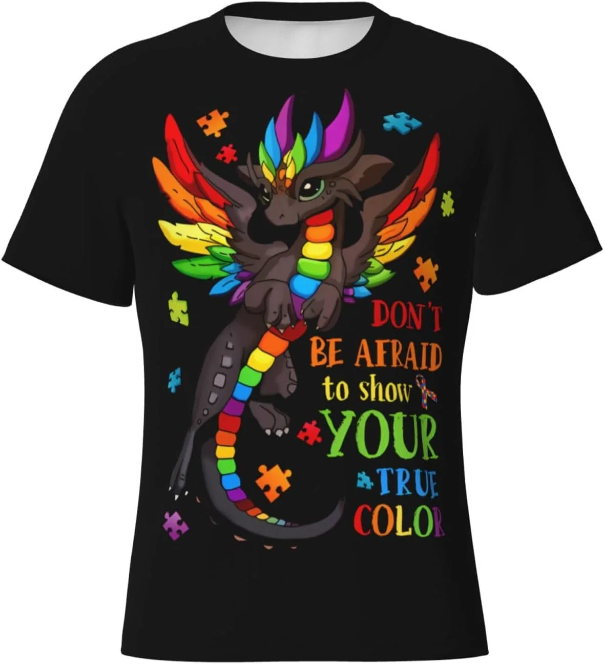 

Футболка мужская Autism Awareness с коротким рукавом NEzih