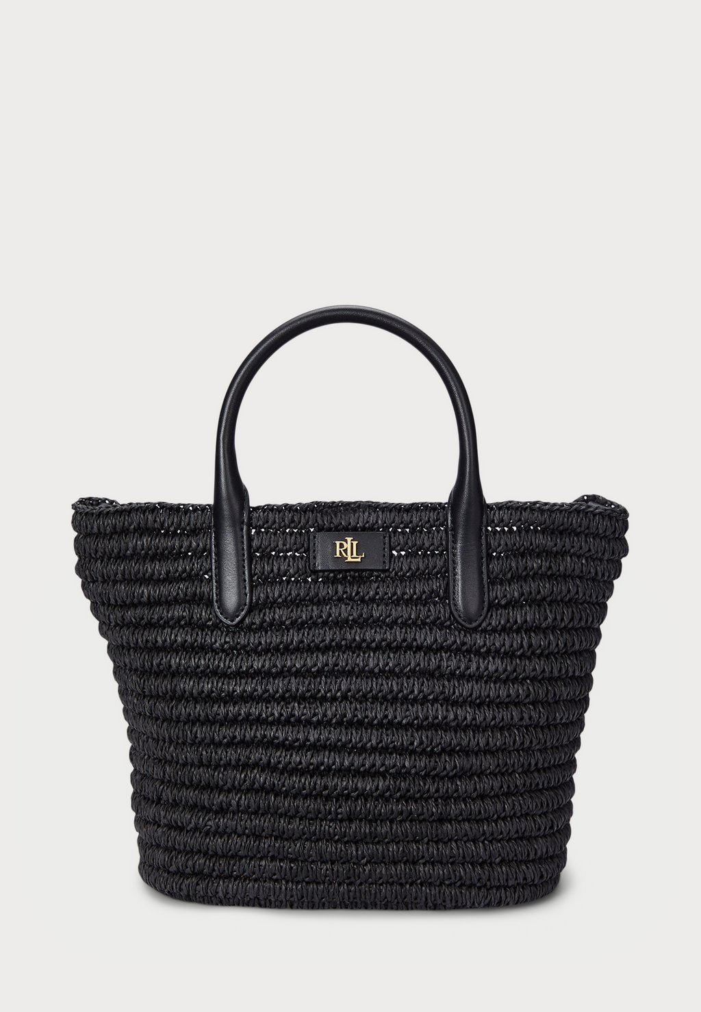 

Сумка-тоут WOVEN STRAW MEDIUM BRIE TOTE BAG Lauren Ralph Lauren, черный