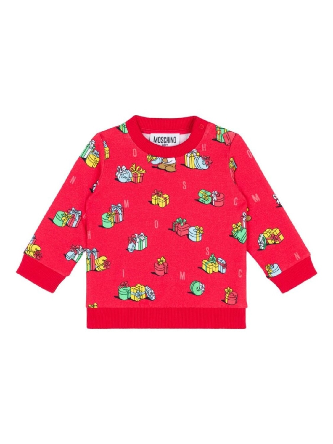 

Moschino Kids толстовка с графичным принтом, красный