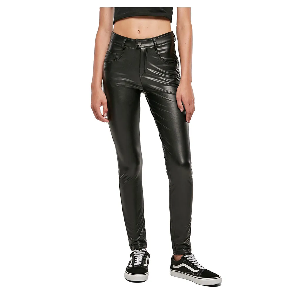 

Брюки Urban Classics Synthetic Leather, черный